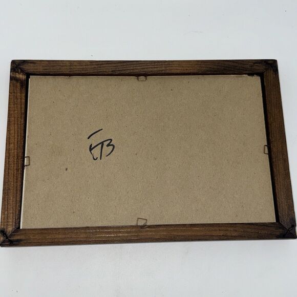 Vintage 70s 80s Van Halen Glass Carnival Game Prize 9" Eddie Framed Foil Art - Picture 6 of 7